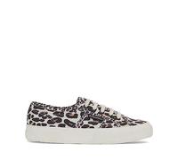 SUPERGA 2750 Light Leopard Print Sneakers in Cotone Leggero Color Beige Chiaro da Donna con Stampa Leopardata. - EUR 39