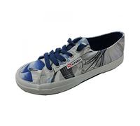 Superga 2750 Linu, sneaker da donna con lacci, Garden White Int Blu, 38