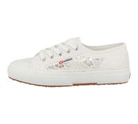 Superga 2750 Macrame Sneaker Low Top Donna Sportschuhe in Cotone Bianco