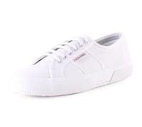 SUPERGA 2750 Tumbled Leather, Sneaker Unisex - Adulto, Bianco White 900, 45 EU