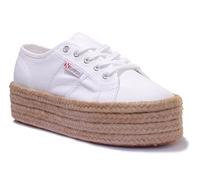 SUPERGA 2790 Cotropew Plateau Suola con Corda Intorno IN Rosa Taglia UK 3 -