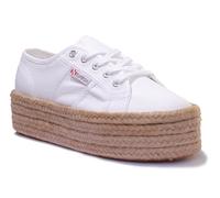 Superga 2790 Cotropew Scarpe Da Donna In Tela Bianco Taglia UK 3 - 8