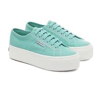 SUPERGA 2790 Linea Up And Down Scarpe da Ginnastica Verdi da Donna in 100% Cotone - EUR 38
