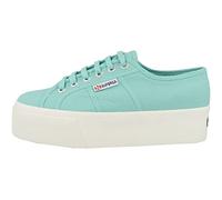 Superga 2790 Linea Up And Down Scarpe da Ginnastica Verdi da Donna in 100% Cotone - EUR 40