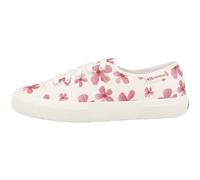 Superga 3750 Flower Print Leggera Sneaker Low Top Donna, Bianco Rosa