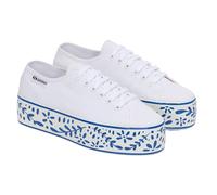 Superga 3790 Leggera Scarpe Sportive Stampa Ceramica Piattaforma Donna (SP445)