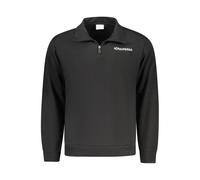 Superga "Black Cotton Men's Sweatshirt with Half Zip and Pockets" - XXL