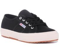 SUPERGA Cotu Unisex con Lacci Tela Donna Scarpe Sportive Nero Bianco Misura UK 3