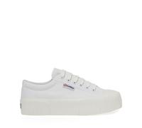 2631-STRIPE PLATFORM by Superga 36 Bianco