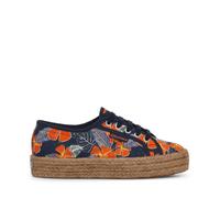 SUPERGA - Sneakers,Donna,Blu,Sportive,Modello 2730 Rope Hibiscus Flower Print,Numero: 36
