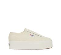 SUPERGA - Sneakers, Donna, Beige, Cotone, Casual, 2790 Platform, Taglia: 35