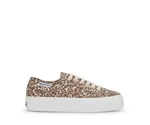 Superga - Sneakers Donna 3740 Platform Leopard Print Leggera