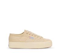 SUPERGA - Sneakers, Donna, Beige, Lino, Leisure, 2740 PLATFORM LINEN, Taglia: 35