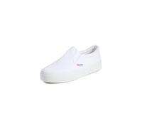 SUPERGA - Sneakers, Donna, Bianco, Cotone, Casual, 2740 Platform Slipon, Taglia: 41