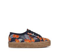SUPERGA - Sneakers,Donna,Blu,Sportive,Modello 2730 Rope Hibiscus Flower Print,Numero: 39