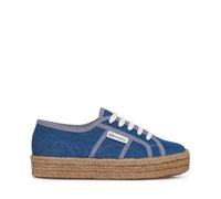 SUPERGA - Sneakers,Donna,Blu,Sportive,Modello 2730 Rope Reverse Denim,Numero: 35