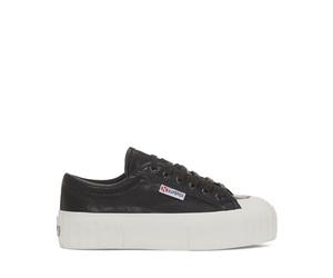 SUPERGA - Sneakers,Donna,Nero,Casual,Modello 2631 Stripe Platform Vegan Material,Numero: 38