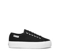 Superga Sneaker leggera unisex da adulto 3740, Nero/Bianco, 6.5 Women/5 Men