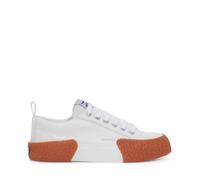 Superga Scarpe Stringate da Donna Bianche Tessuto Bianco Gomma Taglia 40 Bianco (, White Gum., 36 EU