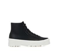 SUPERGA Stivaletti in Pelle 2341 Alpina Nappa 25631 Nero