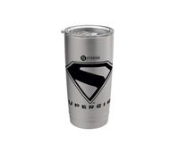 Supergirl 2026 Black Shield Bicchiere termico in acciaio inox doppia parete