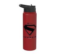 Supergirl 2026 Black Shield Stainless Steel Insulated Water Bottle