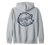 SuperGirl 2026 Script Logo Circle Felpa con Cappuccio