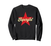 SuperGirl 2026 Script Logo Star Felpa