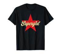SuperGirl 2026 Script Logo Star Maglietta