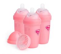 Supergirl DC Comics - Herobility Double Anti-Colic Baby Bottles - 8.5 fl oz/240ml - 3-pack