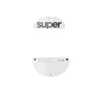 Superglide - Pattini per mouse in vetro, scorrimento controllabile e costante, bordo rotondo lucido, piedini super bilanciati per mouse da gioco con suola resistente per Pulsar JV-X Pro Series (tipo C