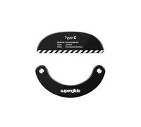 Superglide - Pattini per mouse in vetro, scorrimento controllabile e costante, bordo rotondo lucido, piedini super bilanciati per mouse da gioco con suola resistente per Pulsar X2 Series (tipo C,