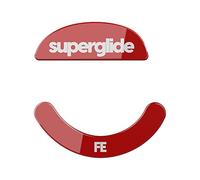 Superglide - Piedi per mouse più veloci e lisci, realizzati con vetro ultra resistente, suola super veloce e liscia e resistente, per mouse wireless Pulsar Xlite (Red)