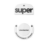 Superglide2 - Piedini per mouse con superficie controllabile, veloci e lisci, realizzati con vetro ultra resistente, suola liscia e resistente per Logitech G Pro X Superlight [bianco]