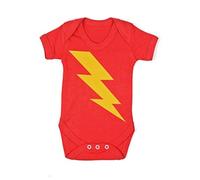 Superhero Baby Grow per ragazzi o ragazze | Gilet per bambini Flash Lightning Bolt - Baby Shower o regalo per nuovi genitori | Baby Moo's UK (3-6 mesi)