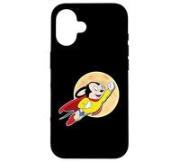 Superhero Cartoon Mouse for Mighty Humans Flies Past Moon Custodia per iPhone 16