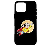 Superhero Cartoon Mouse for Mighty Humans Flies Past Moon Custodia per iPhone 16 Pro Max