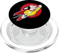 Superhero Cartoon Mouse Rockets Up in Mighty Retro Cartoon PopSockets PopGrip per MagSafe