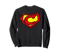 Superhero Letter on Chest C Cute Cartoon Version Felpa