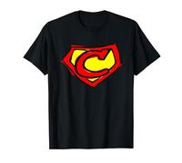 Superhero Letter on Chest C cute cartoon version Maglietta