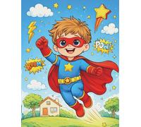 Superhero Notebook for Boys: Lined Writing Journal for Kids Ages 2-8 | Cute Superhero Boy Cover | School & Home Use
