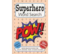 Superhero Word Search Puzzle Book: Word searches with easy-to-read print about Superheroes, Protectors, Guardians, and More. 6x9 inches, 110 pages. ... Gift for Vacations, Holidays and Free Times.