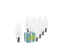Superia Lampadine a filamento LED OLIVA OPALE OVERCLASSIC 5W Equivalenti a 40W, 550LM, LUCE CALDA, Attacco E14, Stile Vintage Retrò, Non Dimmerabile, Pacco da 10