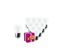 Superia STAR Lampadine a filamento LED SFERA OPALE CLASSIC 3,5W Equivalenti a 35W, 405LM, 2700K CALDO, Attacco E27, Stile Vintage Retrò, Non Dimmerabile, Pacco da 10
