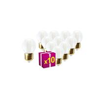 Superia STAR Lampadine a filamento LED SFERA OPALE SUPER E27 5W Equivalenti a 55W, 690LM, 2700K CALDO, Attacco E27, Stile Vintage Retrò, Non Dimmerabile, Pacco da 10