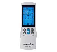 Superior AirCo PLUS - Telecomando Universale per Climatizzatori - 4000 codici - Ampio Display Retroilluminato - Timer Notturno - Funzione Temperature Block - SUPCU001