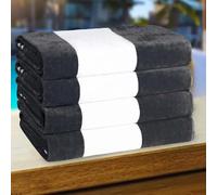 Superior Asciugamani da spiaggia a righe in cotone, asciugamani colorati per adulti, bambini, piscina, nuoto, sabbia, viaggi, grandi oversize, assorbenti, ad asciugatura rapida, base per il bagno