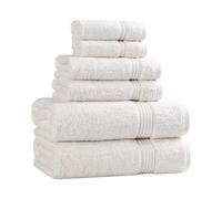 Superior Asciugamano, cotone, avorio, set da 6 pezzi