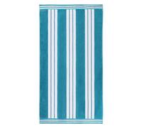 Superior Beach-CABANAST-Parent Collection-Lussuosi Teli da Mare in Cotone Pettinato, Motivo Righe, Oversize, Turchese Cabana Stripe, 43 x 5 x 30 cm