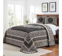 Superior Copriletto, Cotone, Lyr Charcoal, King